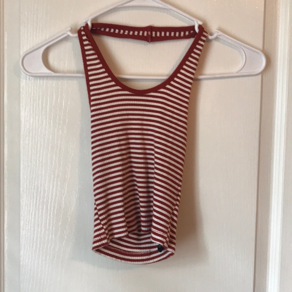 Striped halter top